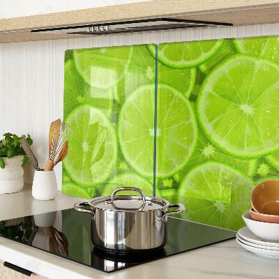 Planche à découper en verre tranches de citron vert