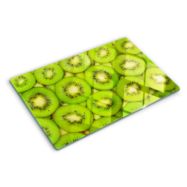 Planche à découper verre tranches de kiwi