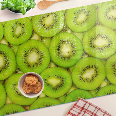 Planche à découper verre tranches de kiwi