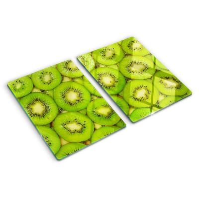 Planche à découper verre tranches de kiwi