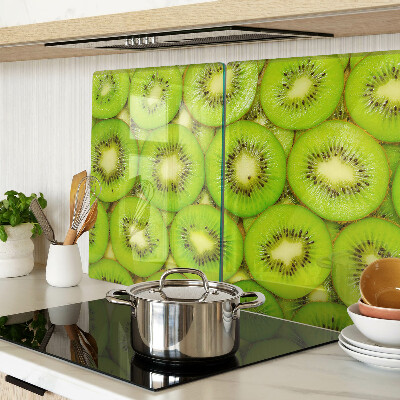 Planche à découper verre tranches de kiwi