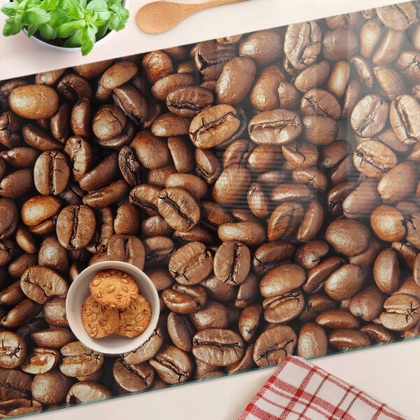 Planche à découper en verre Café en grains