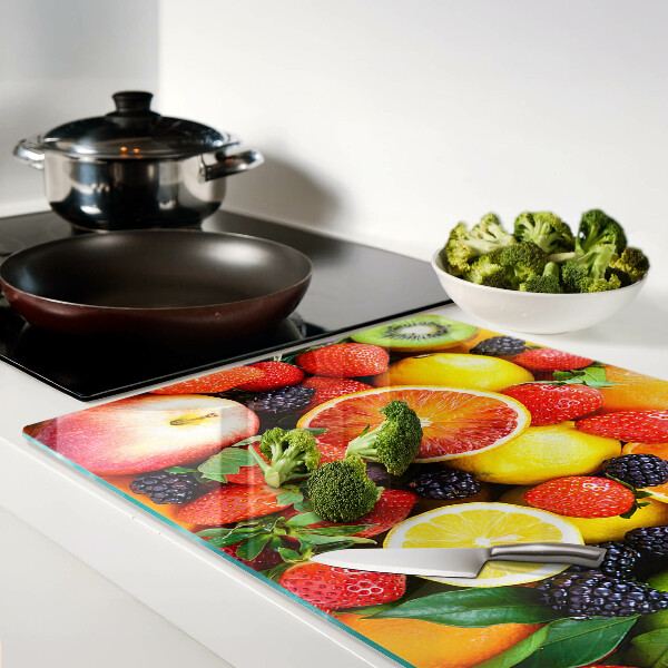 Planche à découper verre Fruits et baies tropicaux