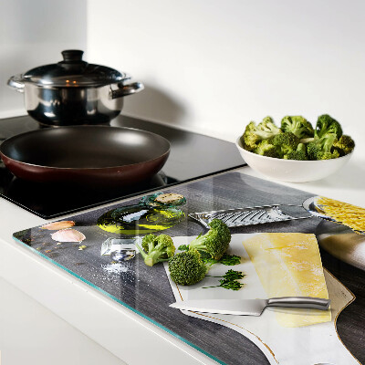 Planche à découper en verre Accessoires et ingrédients de cuisine