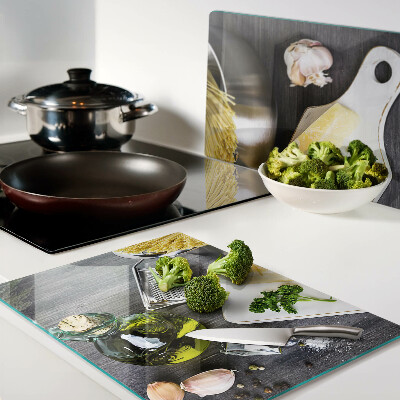 Planche à découper en verre Accessoires et ingrédients de cuisine