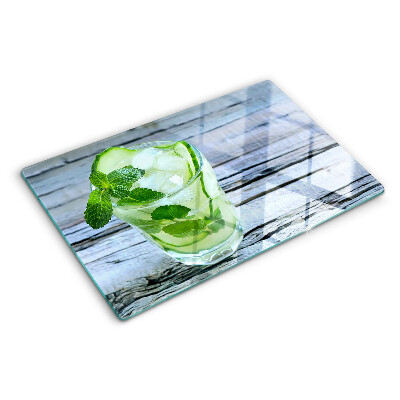 Planche à découper en verre Un cocktail rafraîchissant à la menthe