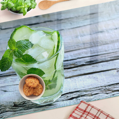 Planche à découper en verre Un cocktail rafraîchissant à la menthe