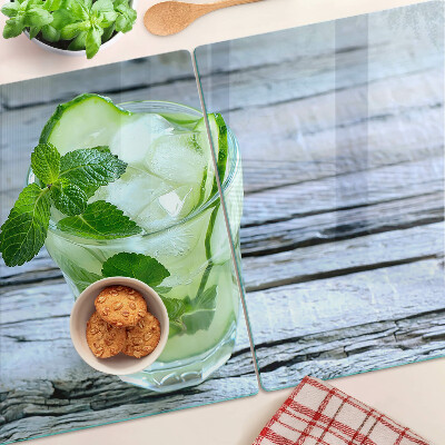 Planche à découper en verre Un cocktail rafraîchissant à la menthe