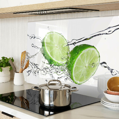 Planche à découper en verre Citrons dans l'eau