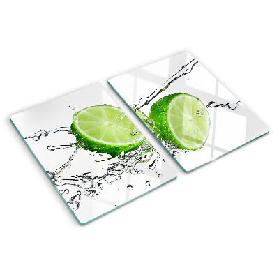 Planche à découper en verre Citrons dans l'eau