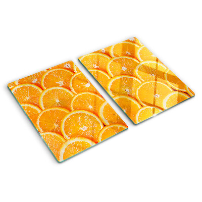 Planche à découper en verre tranches d'orange