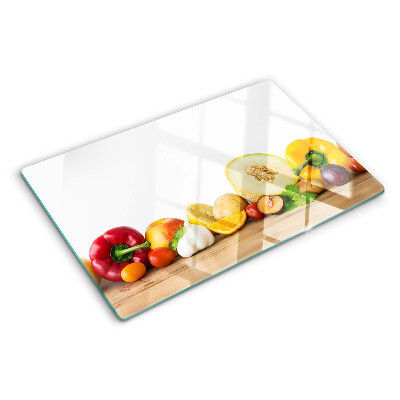 Planche à découper verre Fruits sur une planche