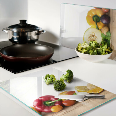 Planche à découper verre Fruits sur une planche