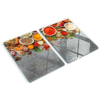 Planche à découper en verre Épices et herbes