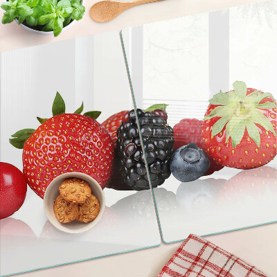 Planche à découper en verre Fruits des bois