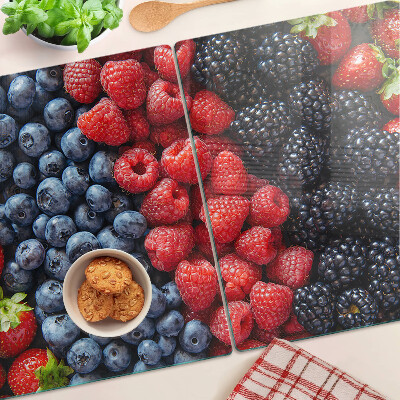 Planche à découper en verre Fruits des bois