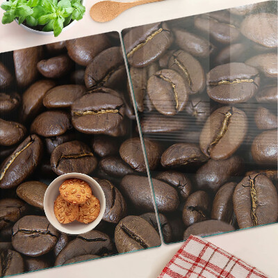Planche à découper verre Café en grains