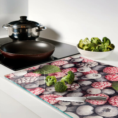 Planche à découper en verre Fruits des bois