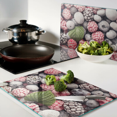 Planche à découper en verre Fruits des bois
