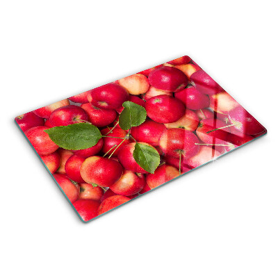 Planche à découper verre Pommes de différentes nuances