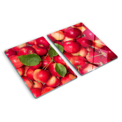 Planche à découper verre Pommes de différentes nuances