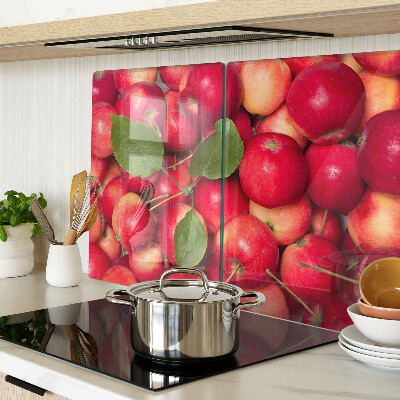 Planche à découper verre Pommes de différentes nuances