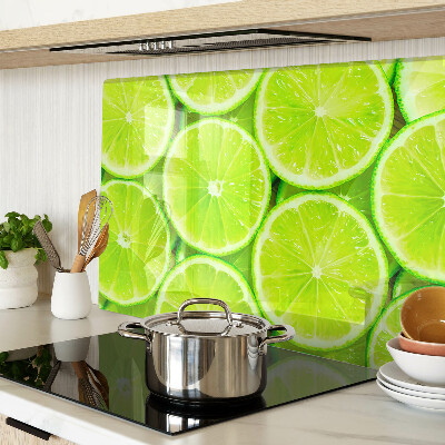 Planche à découper verre tranches de citron vert