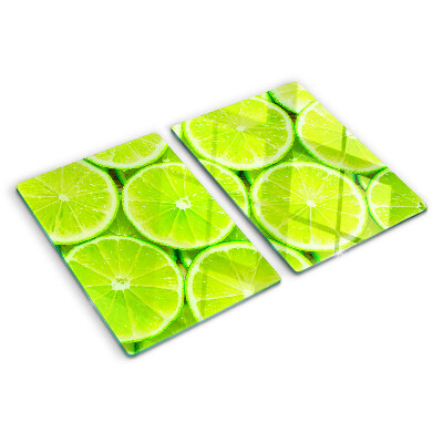 Planche à découper verre tranches de citron vert