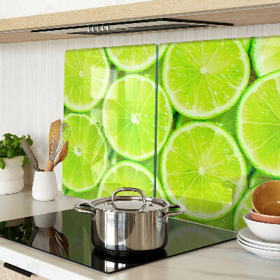 Planche à découper verre tranches de citron vert