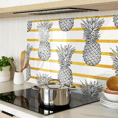 Planche à découper verre Ananas en lanières