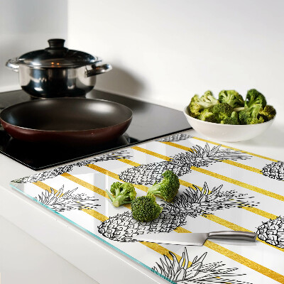Planche à découper verre Ananas en lanières