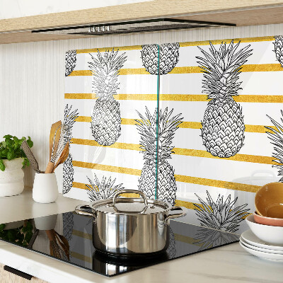 Planche à découper verre Ananas en lanières