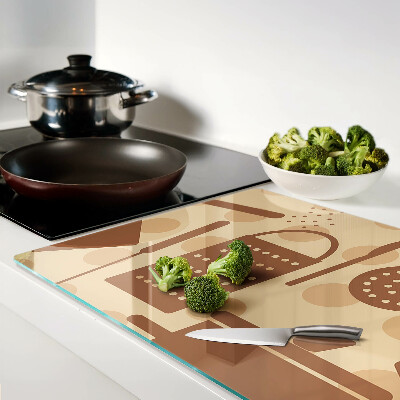 Planche à découper verre Accessoires de cuisine de style rétro