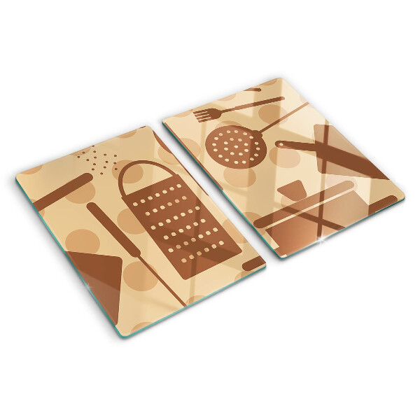 Planche à découper verre Accessoires de cuisine de style rétro