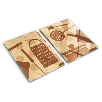 Planche à découper verre Accessoires de cuisine de style rétro