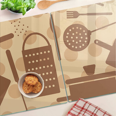 Planche à découper verre Accessoires de cuisine de style rétro