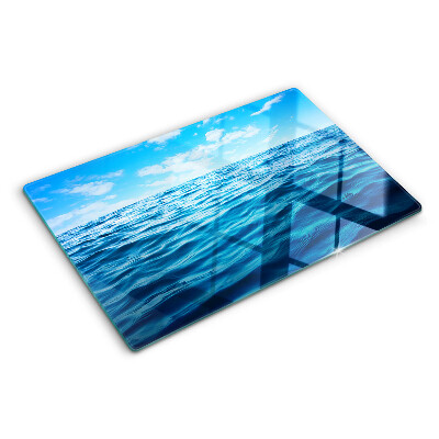 Planche à découper en verre Mer et ciel