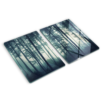 Planche à découper verre Forêt dans le brouillard