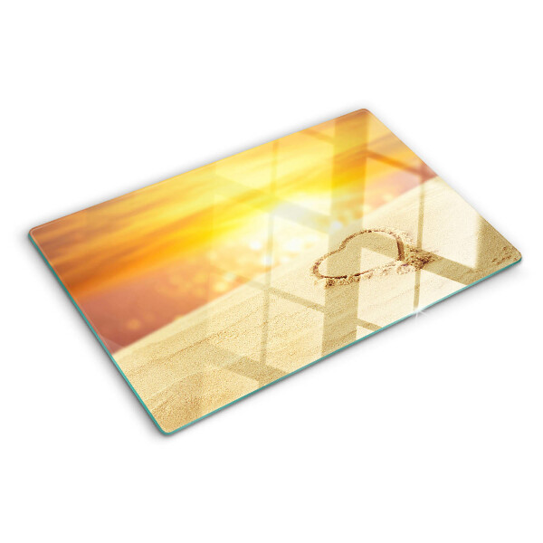 Planche à découper en verre Plage au coucher du soleil