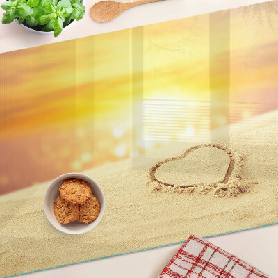 Planche à découper en verre Plage au coucher du soleil