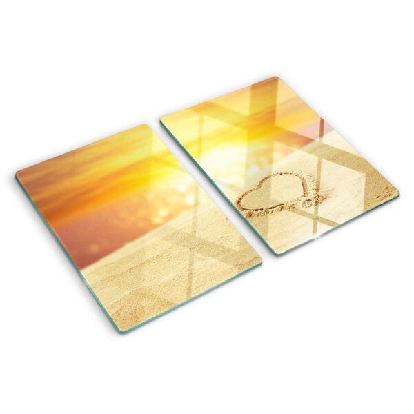 Planche à découper en verre Plage au coucher du soleil