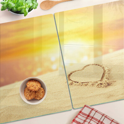 Planche à découper en verre Plage au coucher du soleil