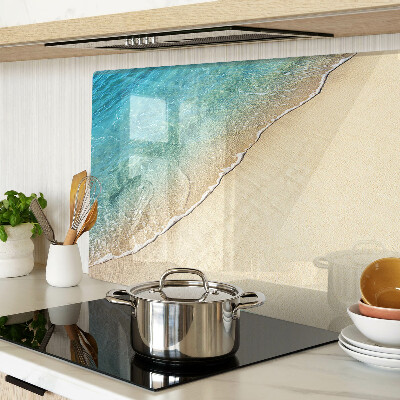Planche à découper verre Plage et vagues de la mer