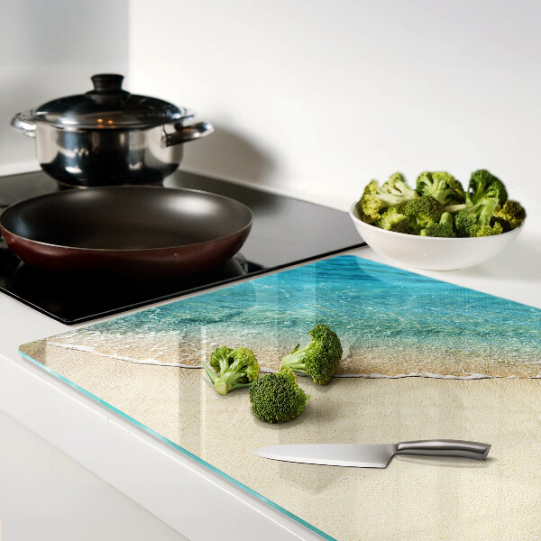Planche à découper verre Plage et vagues de la mer