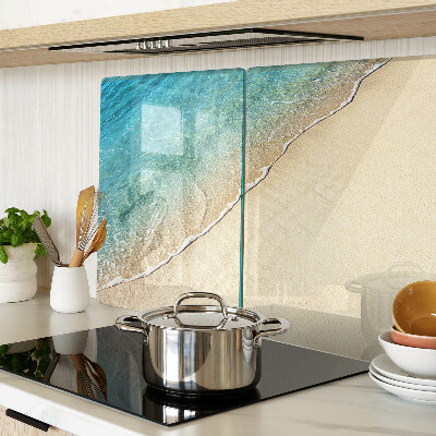 Planche à découper verre Plage et vagues de la mer