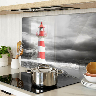 Planche à découper en verre Un phare dans le paysage