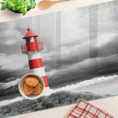 Planche à découper en verre Un phare dans le paysage