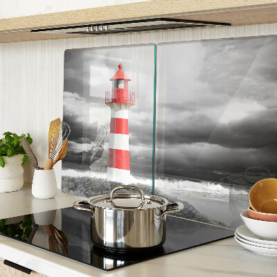 Planche à découper en verre Un phare dans le paysage