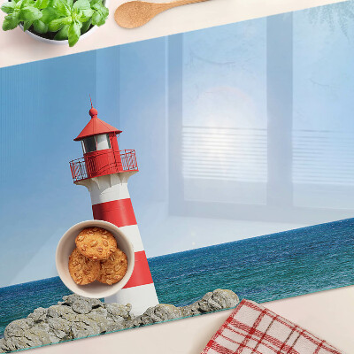 Planche à découper verre Un phare sur l'océan