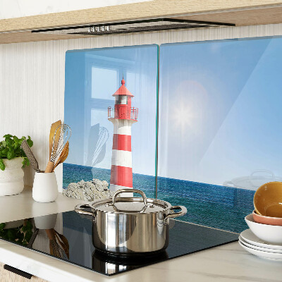 Planche à découper verre Un phare sur l'océan